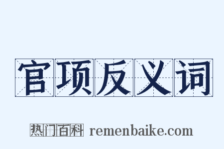 官项反义词是什么意思的图片